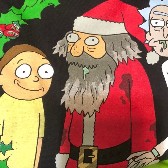 Rick and Morty Happy Human Holiday T-shirt - Picture 6 of 6